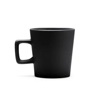 Cana ceramică cu finisaj mat și mâner pătrat