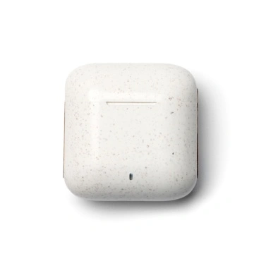 Căști wireless din fibre de grâu și bambus, cu carcasă de încărcare