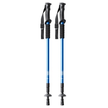 Foldable trekking pole set in aluminium with shock absorption - Img 1