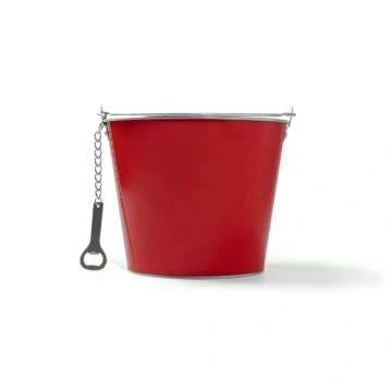 Găleată de culoare metalică cu deschizător de sticle din aluminiu inclus - Img 4
