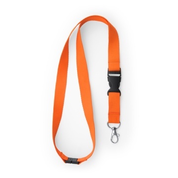 Lanyard din poliester cu carabină, cataramă și închidere de siguranță - Img 5