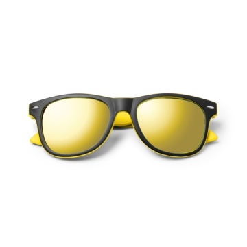 Ochelari de soare cu design clasic și ramă în două culori - Img 1