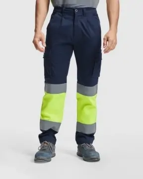 Pantaloni de lucru reflectorizanți, cu mai multe buzunare