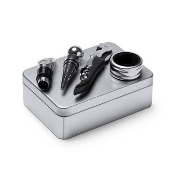 Set pentru vinuri cu accesorii din oțel inoxidabil