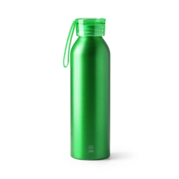 Sticlă din aluminiu reciclat cu capac și curea de transport asortate - Img 2