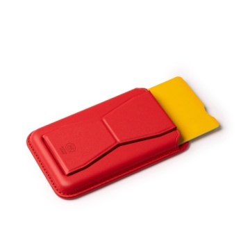 Suport pentru carduri cu cadru pliabil din PU reciclat - Img 5