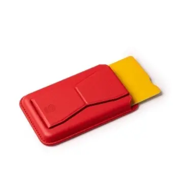 Suport pentru carduri cu cadru pliabil din PU reciclat - Img 5