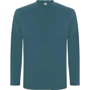 Tricou cu mânecă lungă, material tubular și gât rotund cu 4 straturi - Img 11
