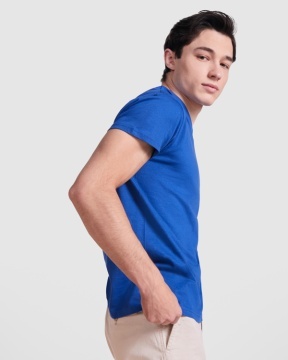 Tricou cu mânecă scurtă tubular și guler cu anchior în două straturi