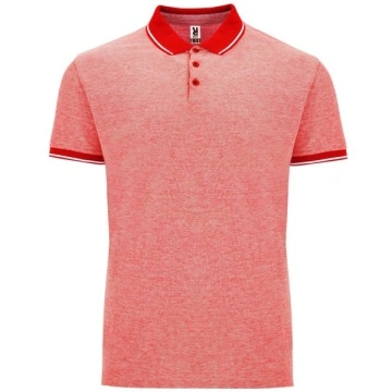 Tricou polo în culori melanj, cu mânecă scurtă - Img 4