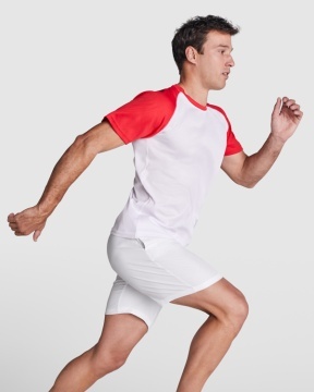 Tricou sport barbat cu mânecă raglan în contrast de culoare - Img 1
