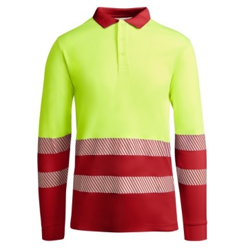 Tricou tehnic polo reflectorizant cu mâneci lungi - Img 8