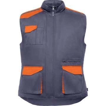 Vestă de lucru cu buzunare multiple în combinație de culori - Img 4
