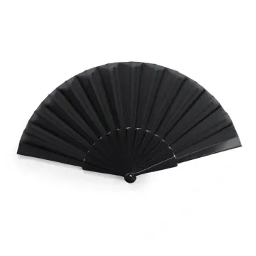 Evantai din material de poliester cu mâner din plastic