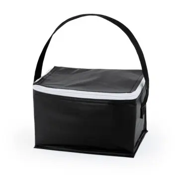 Geantă frigorifică cu interior izoterm din aluminiu pentru 6 cutii