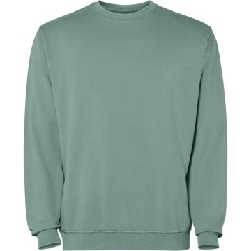 Hanorac unisex cu guler rotund, 100% bumbac Terry (aspect acid wash) - Img 7