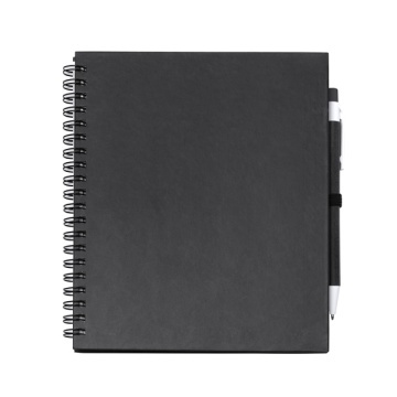 Notebook cu inel spiralat cu foi goale și suport pentru stilou - Img 1