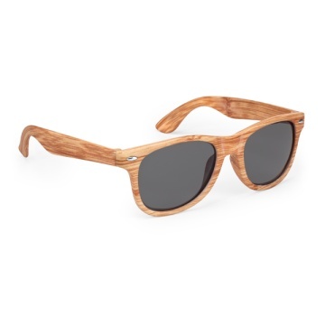 Ochelari de soare clasici, protecție UV 400, ramă efect lemn - Img 5