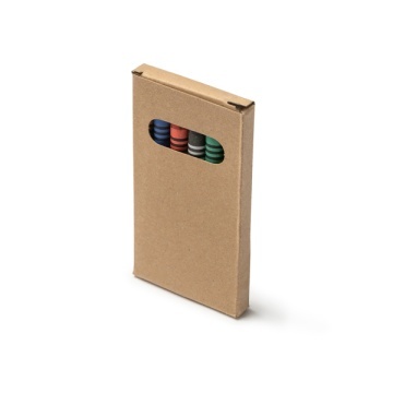 Set de 6 culori din ceară în cutie de carton reciclat - Img 2