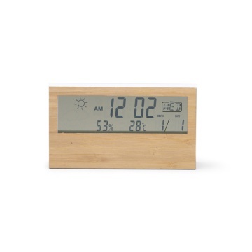 Stația meteorologică cu o carcasă frontală din bambus - Img 1
