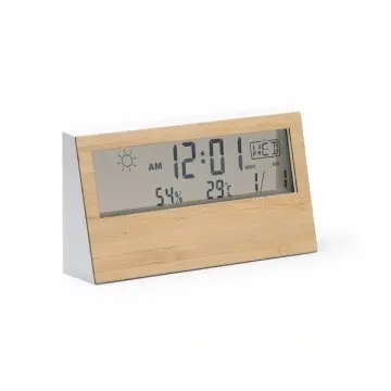 Stația meteorologică cu o carcasă frontală din bambus - Img 2