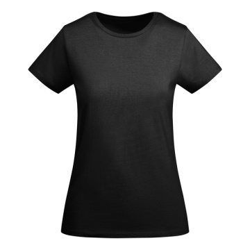 Tricou cambrat cu mânecă scurtă pentru femei din bumbac ecologic certificat OCS - Img 3