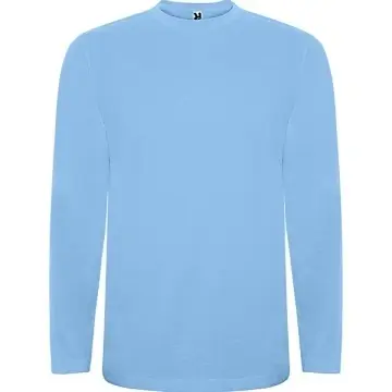 Tricou cu mânecă lungă, material tubular și gât rotund cu 4 straturi - Img 7