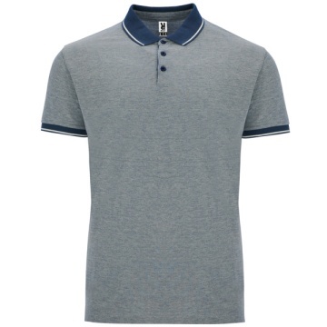 Tricou polo în culori melanj, cu mânecă scurtă - Img 5