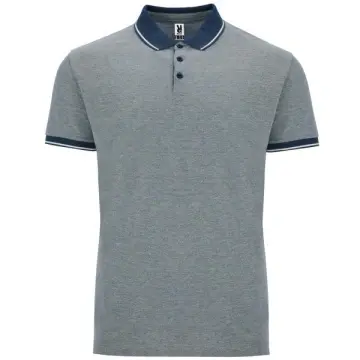 Tricou polo în culori melanj, cu mânecă scurtă - Img 5