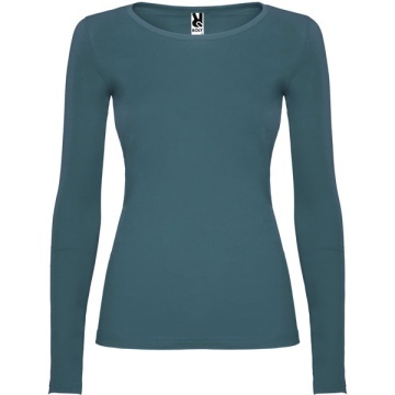 Tricou semi cambrat dama, cu mânecă lungă și guler cu garnitură fină - Img 7