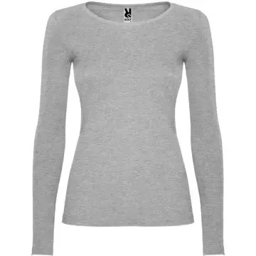 Tricou semi cambrat dama, cu mânecă lungă și guler cu garnitură fină - Img 11
