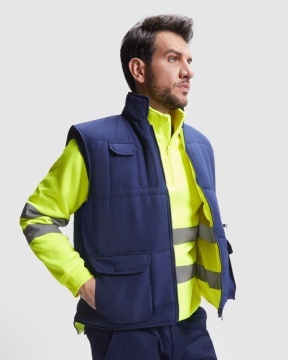 Vestă reflectorizanta reversibilă cu buzunare multiple