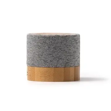 Boxă wireless cu corp din bambus și țesătură RPET de designer