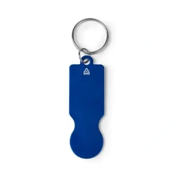Breloc din aluminiu reciclat cu monedă pentru căruciorul de cumpărături - Img 2