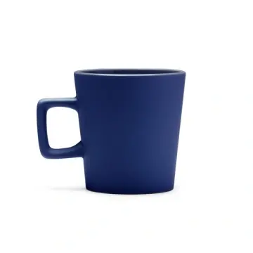 Cana ceramică cu finisaj mat și mâner pătrat - Img 3