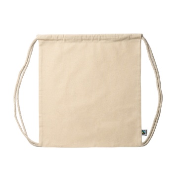 Geantă cu șnur din bumbac 100% Fairtrade (180 g/mp)
