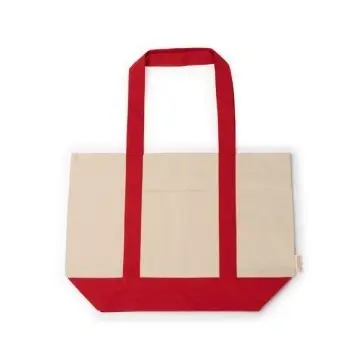 Geantă de plajă din bumbac reciclat 280 g/m² - Img 4