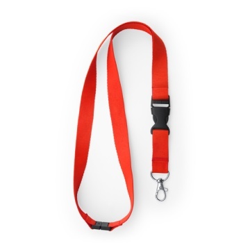 Lanyard din poliester cu carabină, cataramă și închidere de siguranță - Img 7