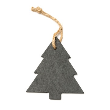 Ornament din ardezie pentru Crăciun cu design dublu - Img 1