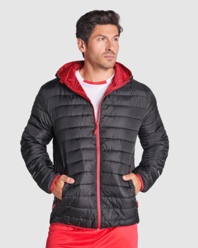 Parka sport matlasată cu umplutură cu atingere de pene - Img 1