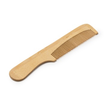 Pieptene natural din bambus cu mâner - Img 2