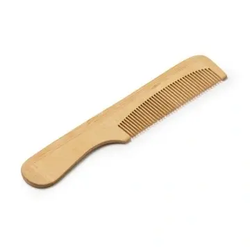 Pieptene natural din bambus cu mâner - Img 2