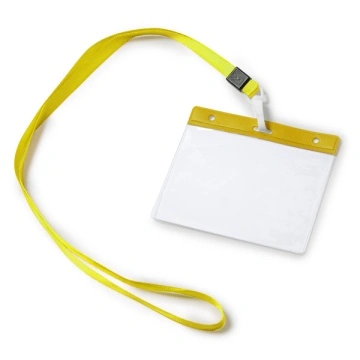 Șnur cu carabină asortată și suport pentru simbol din PVC