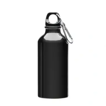 Sticlă din aluminiu cu carabină, cu o capacitate de 400 ml