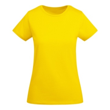 Tricou cambrat cu mânecă scurtă pentru femei din bumbac ecologic certificat OCS - Img 4