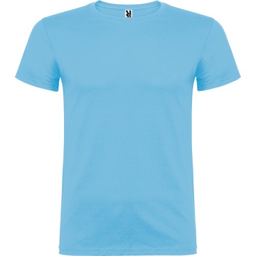 Tricou cu mânecă scurtă şi guler rotund dublu cu elastan - Img 6