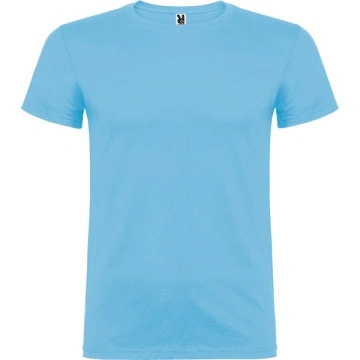 Tricou cu mânecă scurtă şi guler rotund dublu cu elastan - Img 6