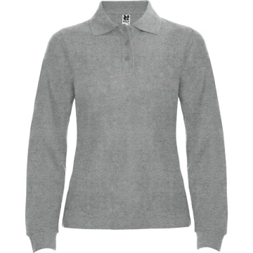Tricou polo cu mânecă lungă, guler și manșete canelate 1x1 cu elastan și fantă cu 3 nasturi - Img 10