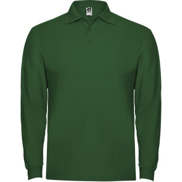 Tricou polo cu mânecă lungă, guler și manșete în canalé 1x1 cu elastan și fantă cu 3 nasturi - Img 10