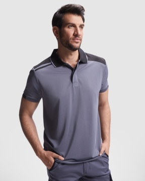 Tricou polo cu mânecă scurtă în combinație de culori
